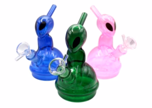 2ct 6" Alien UFO Water Pipe Assortment