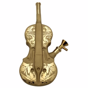 11" Electroplated Violin Water Pipe with Stand