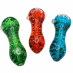 4ct 5″ Liquid Filled Glycerin Confetti Hand Pipe