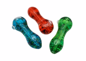 4ct 5″ Liquid Filled Glycerin Confetti Hand Pipe