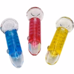 4ct 5″ Liquid Filled Glycerin Coil Hand Pipe