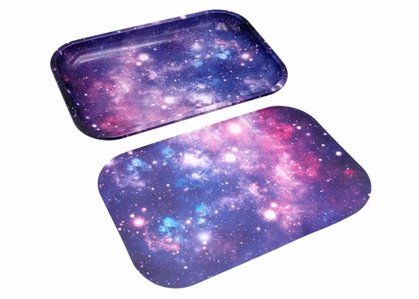 Medium Metal Rolling Tray with Magnetic Lid