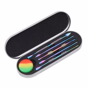 4ct Rainbow Dabber Set with Silicone Jar