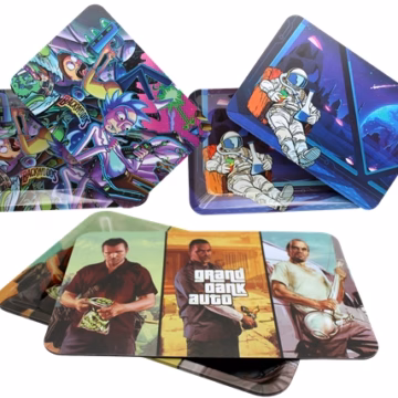 Small Metal Rolling Tray with Magnetic Lid