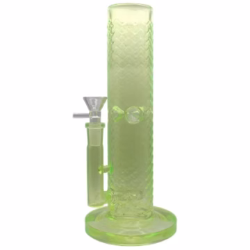 10" Etched Column Straight Water Pipe