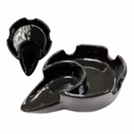 Smoke Zilla Ceramic Ash Tray with Pipe Holder 6pk