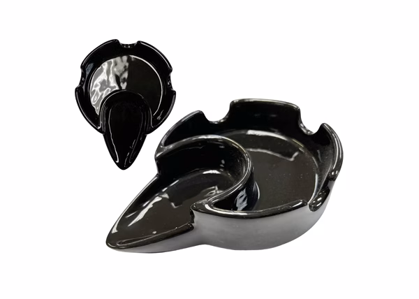 Smoke Zilla Ceramic Ash Tray with Pipe Holder 6pk
