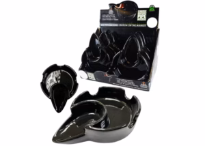 Smoke Zilla Ceramic Ash Tray with Pipe Holder 6pk