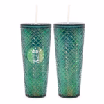 Dazzling 24oz Holographic Tumbler with Straw