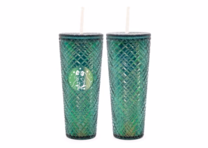 Dazzling 24oz Holographic Tumbler with Straw