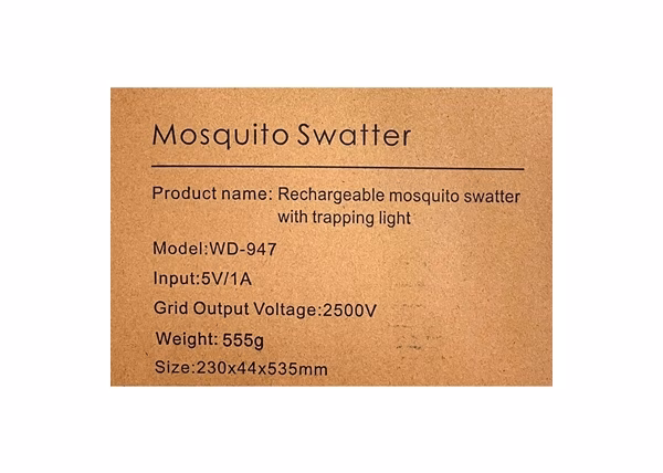 Electric Mosquito Swatter with Charging Stand - Image 7