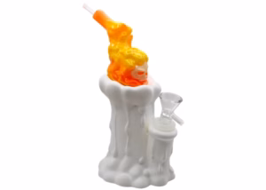 8" Candle Skull Light Up PVC Water Pipe