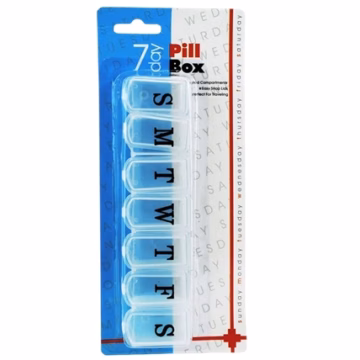 6ct 7 Day Pill Box Container