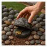 6ct Key Stone Hidden Rock Stash Container