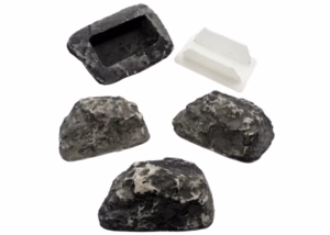 6ct Key Stone Hidden Rock Stash Container