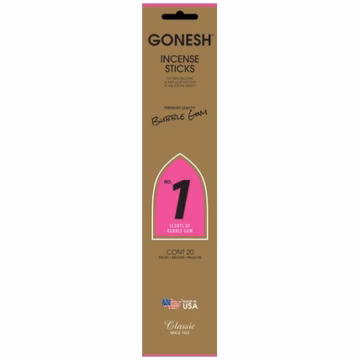 Gonesh Classic Stick Incense – No. 1 Bubblegum 4pk