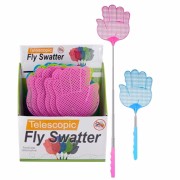 Giant Hand Shape Telescopic Fly Swatter 24pk