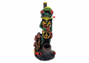 Pichincha Hand Crafted Medium Hand Pipe – Skippy the Loaded Hippie Frog
