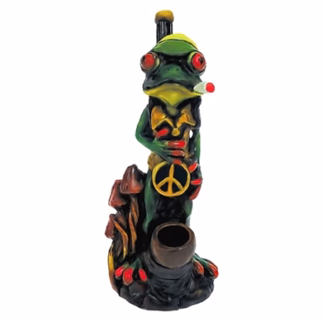 Pichincha Hand Crafted Medium Hand Pipe – Skippy the Loaded Hippie Frog