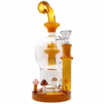 10" Mushroom House Inline Perk Water Pipe