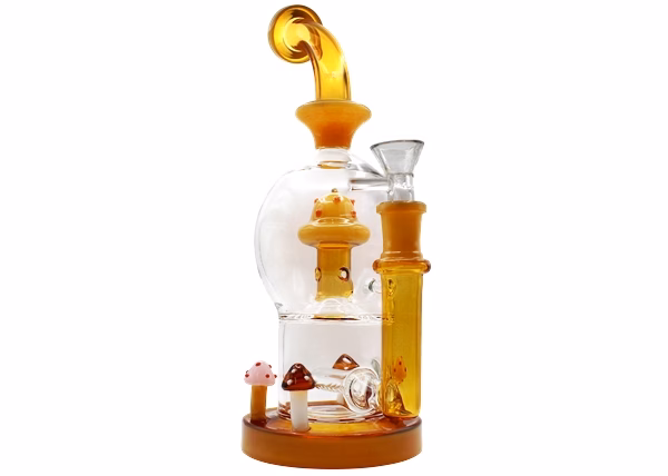 10" Mushroom House Inline Perk Water Pipe