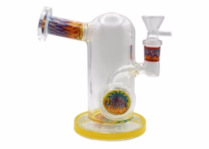 6" Wig Wag Reverse Art Shower Perk Water Pipe