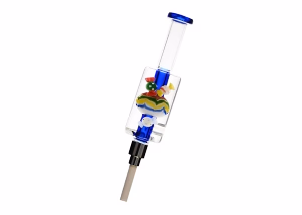 8" Liquid Filled Candy Art Nectar Collector Straw