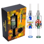 8" Liquid Filled Candy Art Nectar Collector Straw