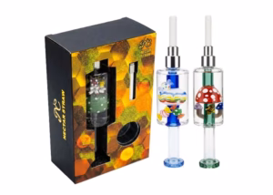 8" Liquid Filled Candy Art Nectar Collector Straw