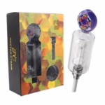 7" Dome Perk Donut Art Nectar Collector Straw