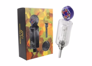 7" Dome Perk Donut Art Nectar Collector Straw