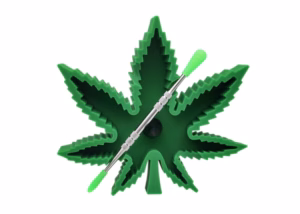 2ct Silicone Leaf Ashtray with D-Tool