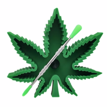2ct Silicone Leaf Ashtray with D-Tool