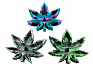 2ct Silicone Leaf Ashtray with D-Tool