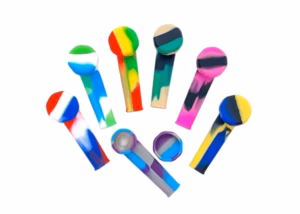 Silicone Spoon with Cap Hand Pipe 20pk