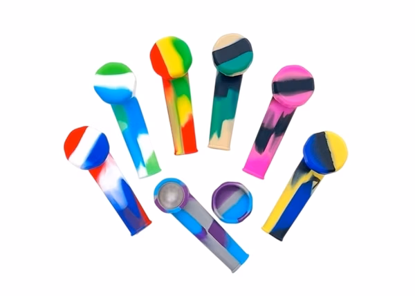 Silicone Spoon with Cap Hand Pipe 20pk