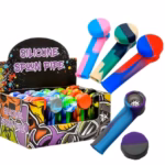 Silicone Spoon with Cap Hand Pipe 20pk