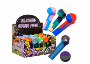 Silicone Spoon with Cap Hand Pipe 20pk