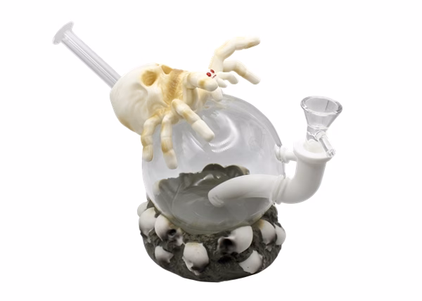 7" Spider Skull PVC Water Pipe
