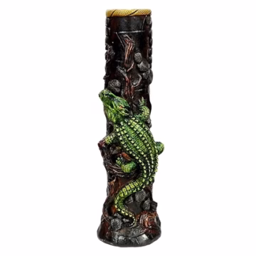 12" Pichincha Hand Crafted Water Pipe - Alligator