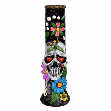 12″ Pichincha Hand Crafted Water Pipe – Candy Skull