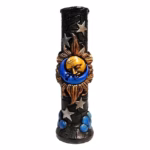 12″ Pichincha Hand Crafted Water Pipe – Kissing Sun and Moon