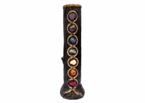 12″ Pichincha Hand Crafted Water Pipe – 7 Stone Chakra