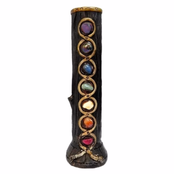 12″ Pichincha Hand Crafted Water Pipe – 7 Stone Chakra