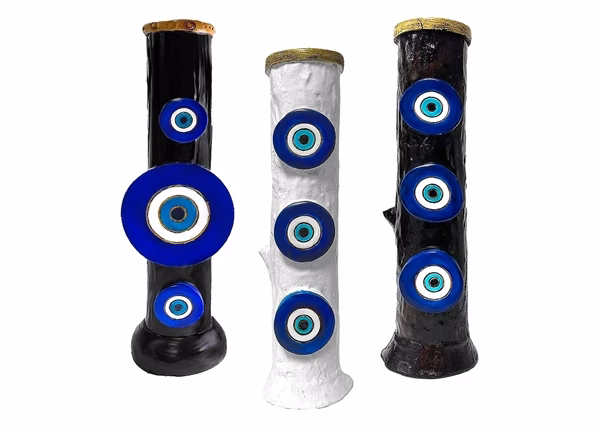 12″ Pichincha Hand Crafted Water Pipe – Nazar Evil Eye