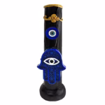 12″ Pichincha Hand Crafted Water Pipe – 3 Hamsa Hand