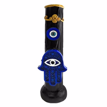 12″ Pichincha Hand Crafted Water Pipe – 3 Hamsa Hand