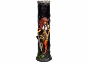 12″ Pichincha Hand Crafted Water Pipe – Elf Girl Warrior