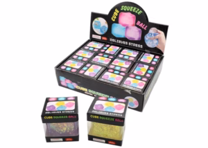 Cube Squeeze Ball Stress Reliever 12pk