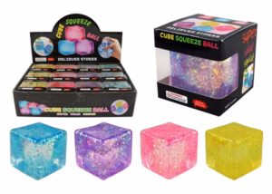 Cube Squeeze Ball Stress Reliever 12pk